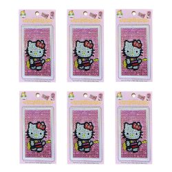 Strass Sticker Rectangular Hello Kitty 6 Pieces