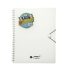 White Wire-Bound Portfolio, 20 Transparent Pockets, A4 Size, With Elastic Closure White Wire-Bound Portfolio, 20 Transparent Pockets, A4 Size, With Elastic Closure