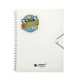 White Wire-Bound Portfolio, 30 Transparent Pockets, A4 Size, With Elastic Closure White Wire-Bound Portfolio, 30 Transparent Pockets, A4 Size, With Elastic Closure