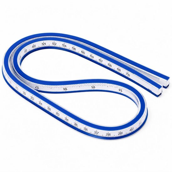 Thick Plastic Bendable Geometric Ruler ISOMARS 50cm Thick Plastic Bendable Geometric Ruler ISOMARS 50cm