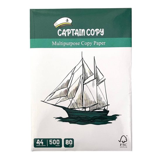 White Copy Paper A4 CAPTIN COPY 500 Sheets 80 gm White Copy Paper A4 CAPTIN COPY 500 Sheets 80 gm
