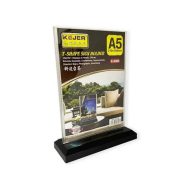Acrylic Display Board Transparent A5 Rectangular Base KEJEA K6084 Acrylic Display Board Transparent A5 Rectangular Base KEJEA K6084