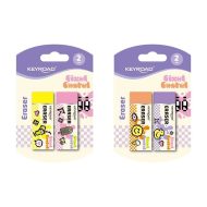 KEYROAD Eraser Pastel Colors Pixel Game Two Pieces