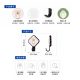 Adhesive Wall Hanger Plastic Rabbit and Bear Two Pieces