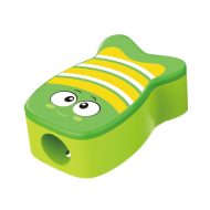 Set of 3 Single Hole Plastic Fish Shaped Sharpeners KEYROAD