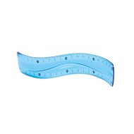 Flexible Transparent Plastic Ruler 20cm KEYROAD Assorted Colors