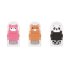 Children's Eraser with Cap and Cleaning Roller Pastel-Colored Bounce Buddies KEYROAD Children's Eraser with Cap and Cleaning Roller Pastel-Colored Bounce Buddies KEYROAD