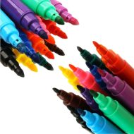 Watercolor Fiber Markers Duo-tip KEYROAD 12 Colors Watercolor Fiber Markers Duo-tip KEYROAD 12 Colors