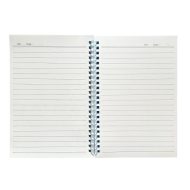 Lined Wire-Bound Notebook, Transparent Colored Cover, 70 Sheets, A5 Size, Depay Assorted Colors Lined Wire-Bound Notebook, Transparent Colored Cover, 70 Sheets, A5 Size, Depay Assorted Colors