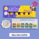 Keep Smiling Glass Paint Set – 6 Colors (25ml) and Brush