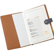 Business Notebook With Magnetic Closure Premium Leather A5 size Various Colors 80gsm Cream Paper