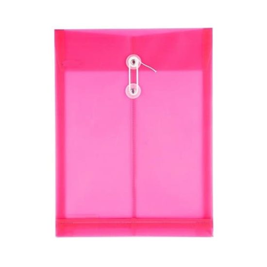 Clear Plastic Document Folder with a Drawstring Closure A4, Various Colors Trident Clear Plastic Document Folder with a Drawstring Closure A4, Various Colors Trident