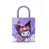 Large Metal Children's Piggy Bank in a Lock Shape, Purple Color Kuromi