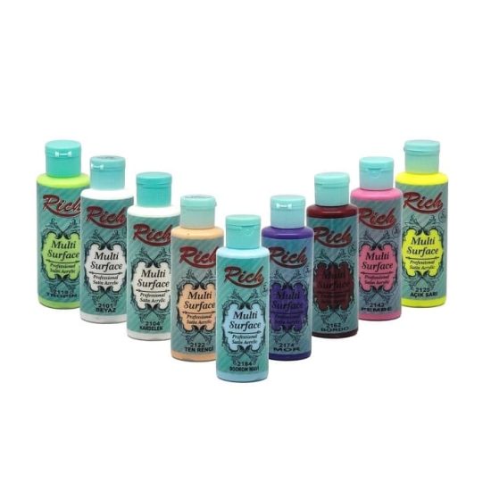 Multi Surface Professional Satin Acrylic Koyu Mavi Blue 2198 RICH 130 ml