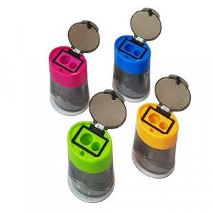 Sharpener RUNTOP Circle Double Hole with Cover black