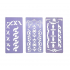 group Stencil Of Artwork Motifs 20×9.5 cm group Stencil Of Artwork Motifs 20×9.5 cm