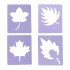 Group Stencil Of Artwork Tree Leaves11.5×9.5 cm Group Stencil Of Artwork Tree Leaves11.5×9.5 cm
