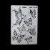 Stencil Of Artwork butterflies KEEP SMILING A4 Stencil Of Artwork butterflies KEEP SMILING A4
