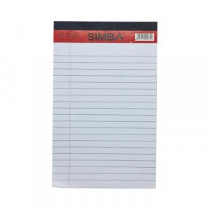 Note book SMS SIMBA 127 x 203 mm 40 Sheets A5 White