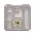 A Square Stationery Base TENEX Plastic Transparent