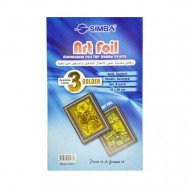 Aluminium Foil Golden 3 Sheet 19X30 SIMBA