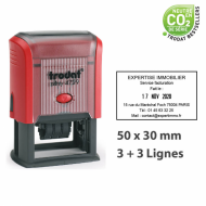 Self-Inking Stamp 6 Lines With English Date 50×30 mm TRODAT