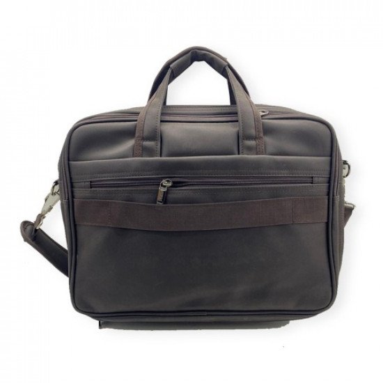 PC Bag 5 Zipper 16x12 inch Brown SXINIAO