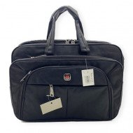 (PC Bag 6 Zipper 16x11 inch Black (M