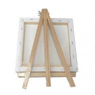 Canvas Board Squire 15x15 cm with Wood Stand White SIMBA