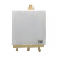 Canvas Board Squire 20x20 cm with Wood Stand White SIMBA