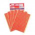 Office Label TANEX Phosphorescent Red Circles 0,8 mm Office Label TANEX Phosphorescent Red Circles 0,8 mm