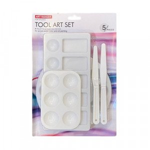  Color Palette 3 Pieces With 2 Knives