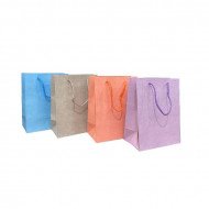 كيس هدايا ورق 23x18x10 سم شكل نسيج عدة الوان كيس هدايا ورق 23x18x10 سم شكل نسيج عدة الوان