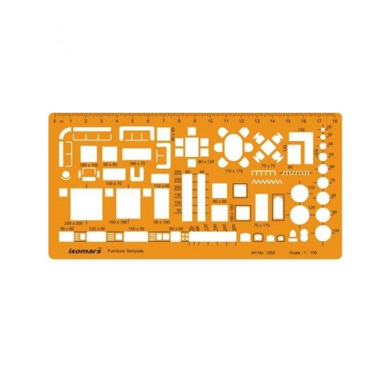 Geometric Shape, Furniture Shapes, Drawing Size: 1:100 ISOMARS Geometric Shape, Furniture Shapes, Drawing Size: 1:100 ISOMARS