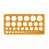 Geometrical Shablona Circles Shapes 25x13 cm isomars