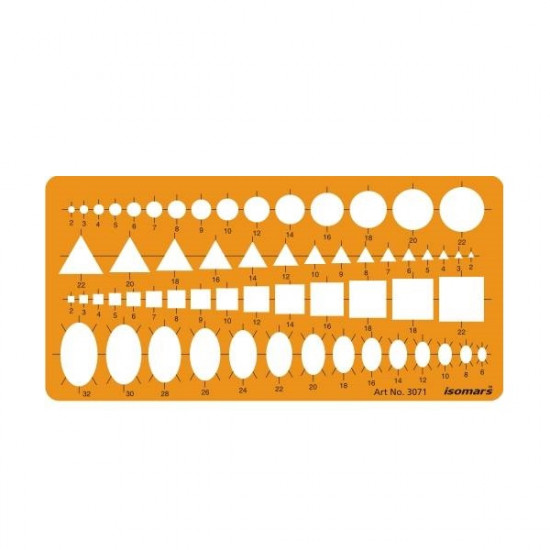 Geometrical Shablona Geometric Forms 24x12cm Geometrical Shablona Geometric Forms 24x12cm