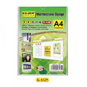 A4 Clear Acrylic Wall Display Board