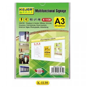 A3 Clear Acrylic Wall Display Board