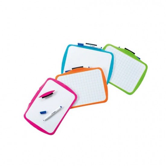   White Writing Board For Kids With Two Sides KEYROAD 28x20 cm With Pen