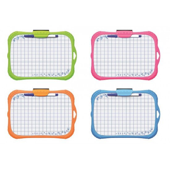   White Writing Board For Kids With Two Sides KEYROAD 28x20 cm With Pen