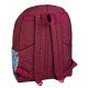 School Backpack Burgundy and Navy Roses BUSQUETS Small Pocket School Backpack Burgundy and Navy Roses BUSQUETS Small Pocket