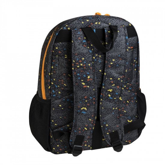 School Backpack Superup Gray Dotted BUSQUETS Big Pocket