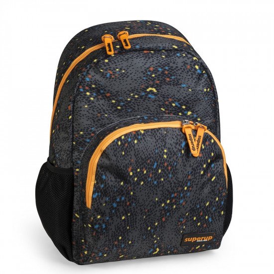 School Backpack Superup Gray Dotted BUSQUETS Big Pocket