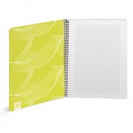 Small Square Wire Notebook BUSQUETS A5 Sky Surfing 80 Sheets
