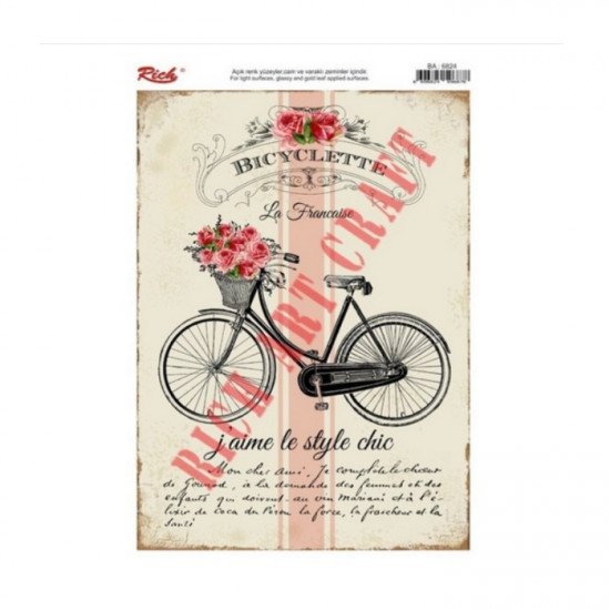 Rice Decoupage Patterns RICH 6824 29×41 cm Rice Decoupage Patterns RICH 6824 29×41 cm