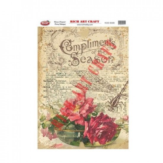 Rice Decoupage Patterns RICH 8308 29×41 cm Rice Decoupage Patterns RICH 8308 29×41 cm