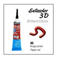  Setacolor 3D Gloss Effect 45 Spicy Red 20 ml