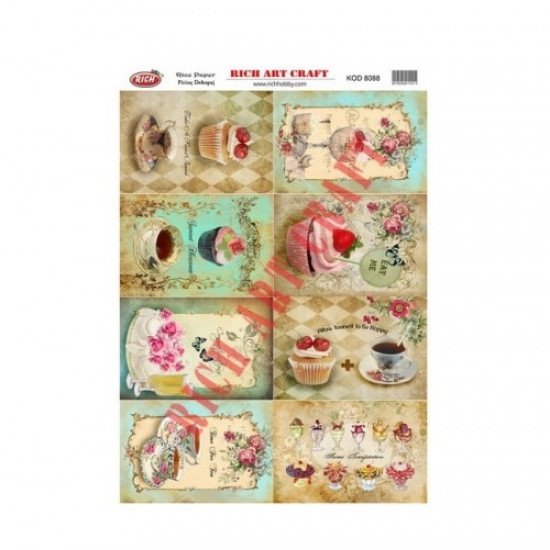 Rice Decoupage Patterns RICH 8088 29×41 cm