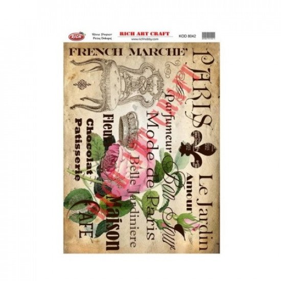 Rice Decoupage Patterns RICH 8042 29×41 cm