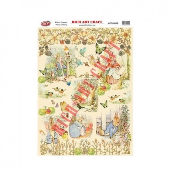 Rice Decoupage Patterns RICH 8039 29×41 cm